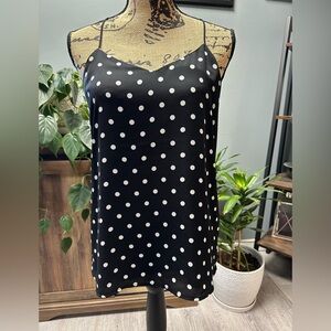 Express black/white polka dot tank. Size Small.
